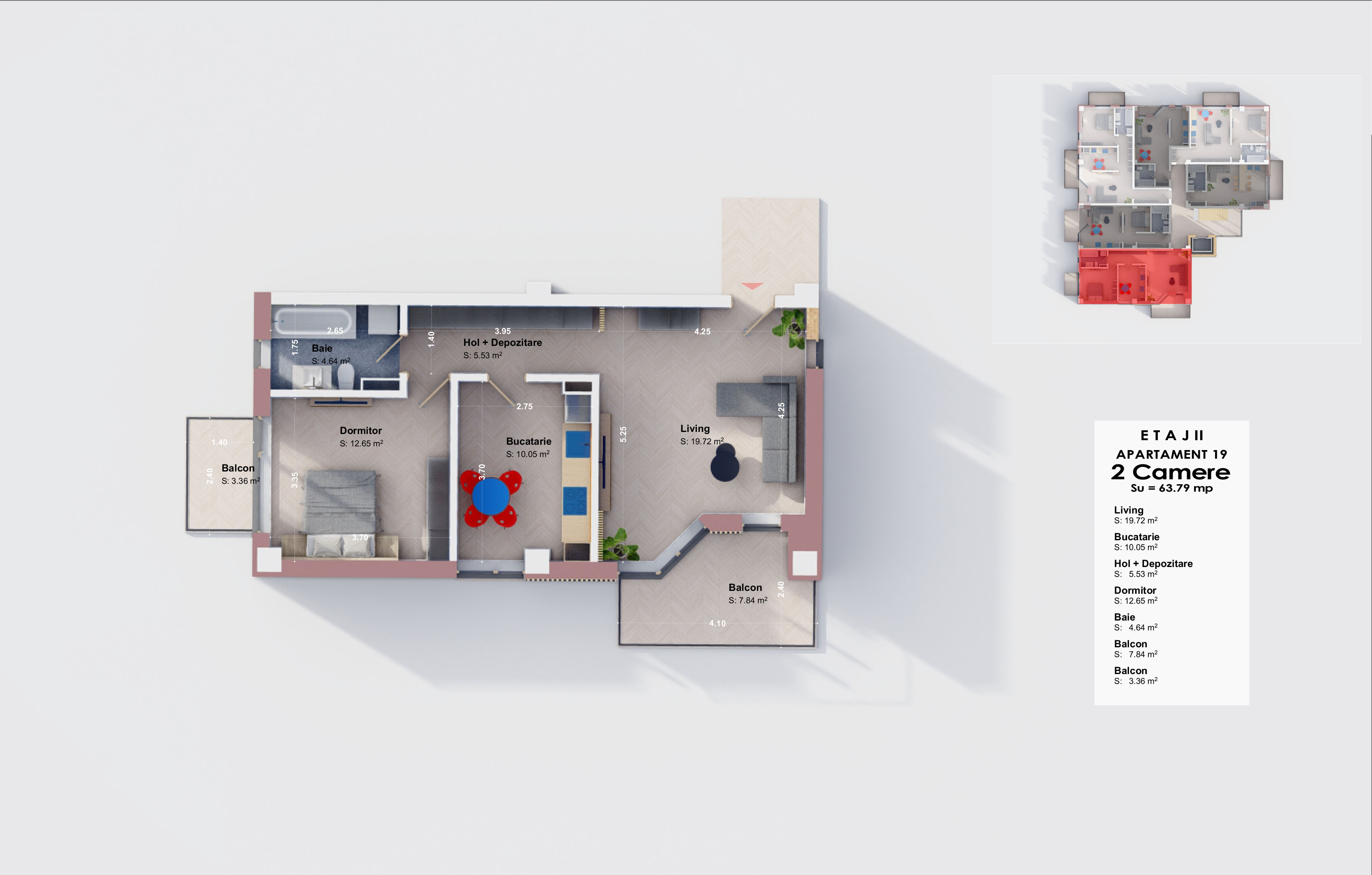 Apartament 19 - Etaj 2